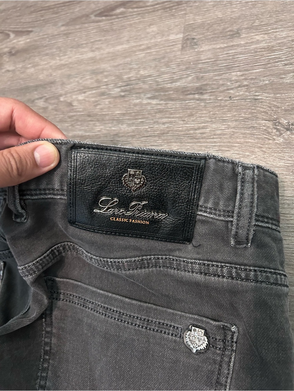 Loro Piana Black Jeans Pants Sz 34x26 Skinny Designer Luxury - Picture 2 of 16